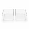 Boîte carrée transparente pour desserts individuels (Lot de 2)