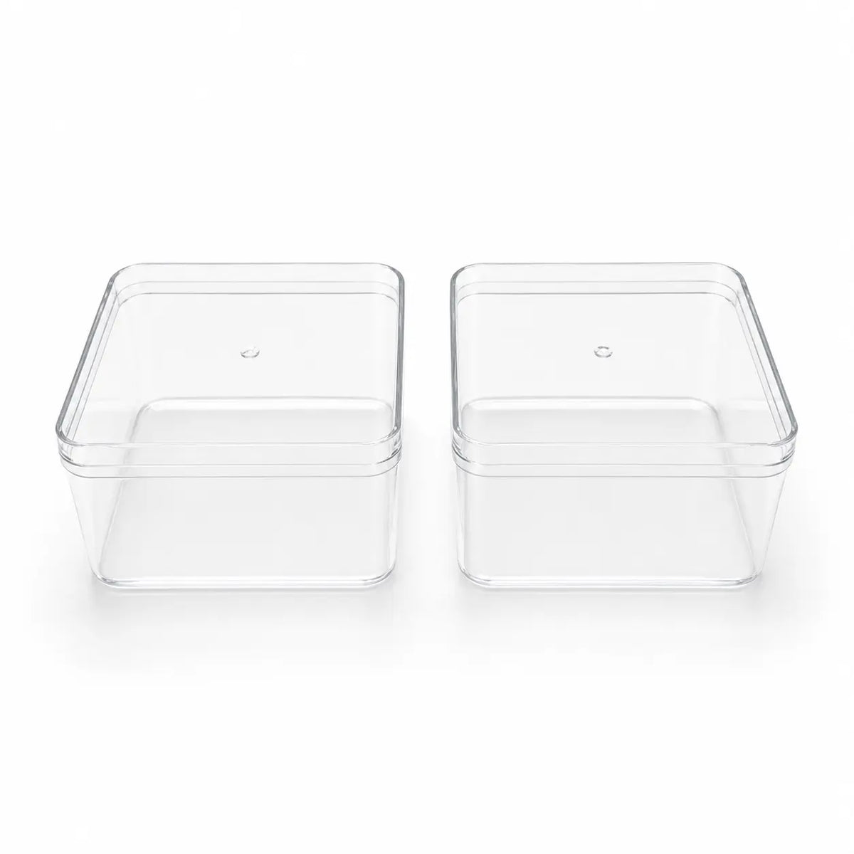 Boîte carrée transparente pour desserts individuels lot de 2