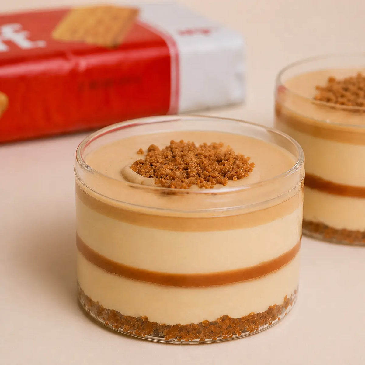Boîte ronde transparente pour desserts individuels lot de 4