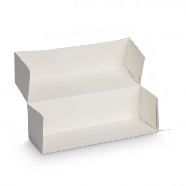 Boîte à bûche blanche largeur 13 cm hauteur 13 cm