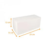 Boite à bûche blanche, Largeur 13 Hauteur 13 cm