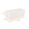 Boite à bûche blanche, Largeur 13 Hauteur 13 cm