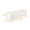 Boite à bûche blanche, Largeur 13 Hauteur 13 cm