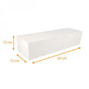 Boite à bûche blanche, Largeur 13 Hauteur 13 cm