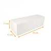 Boite à bûche blanche, Largeur 11 Hauteur 11 cm