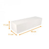 Boite à bûche blanche, Largeur 11 Hauteur 11 cm