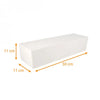 Boite à bûche blanche, Largeur 11 Hauteur 11 cm