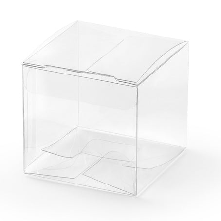 Boîtes carrées transparentes x10