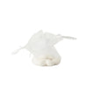 Bonbonnière en tulle Bourse Blanc avec ruban x10