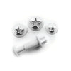 Lot de 4 emporte pièce piston Mini Etoiles