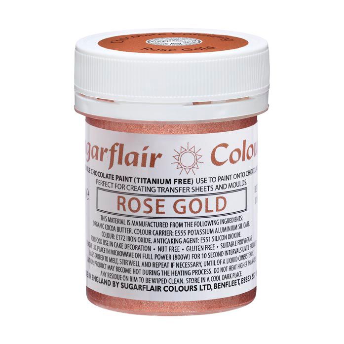 Colorant pour chocolat rose gold Sugarflair