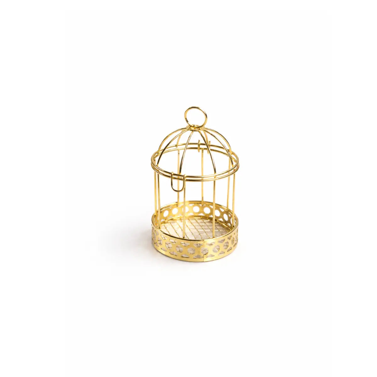 Bonbonnière cage dorée lot de 12