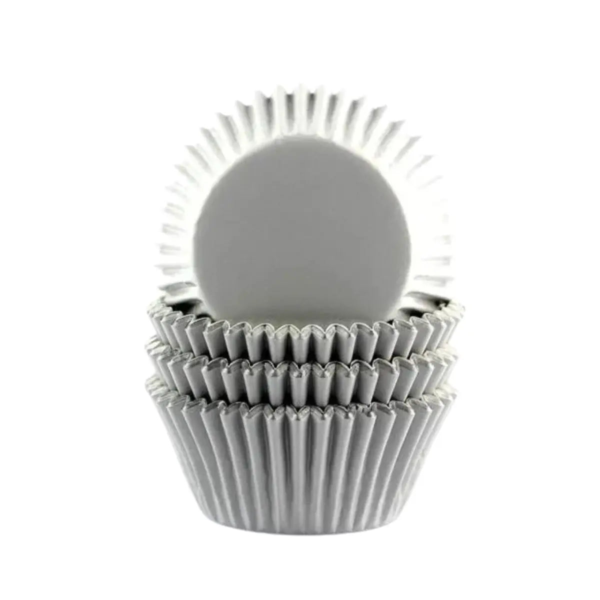 Caissettes argent plissées 5 cm x50