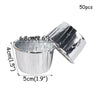 Caissettes plissées 5cm Argent x12