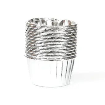 Caissettes plissées argent 5 cm x12