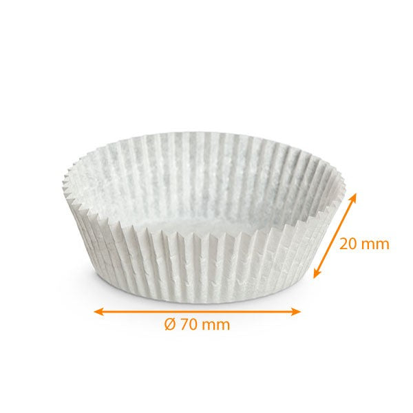 Caissettes plissées Sulfurisées Blanches