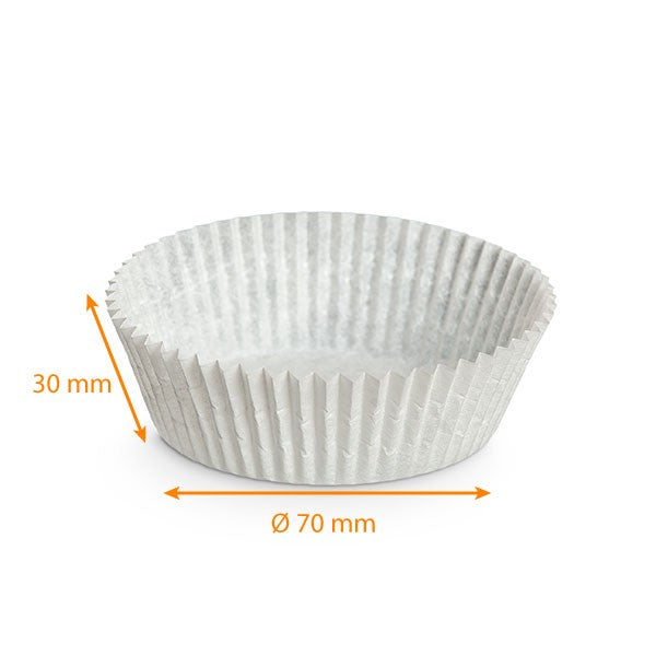 Caissettes plissées Sulfurisées Blanches