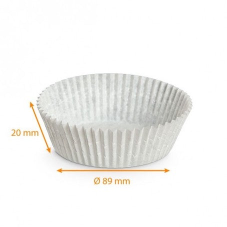Caissettes plissées Sulfurisées Blanches