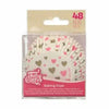 Caissettes à cupcakes Coeur Funcakes x48