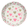 Caissettes à cupcakes Coeur Funcakes x48