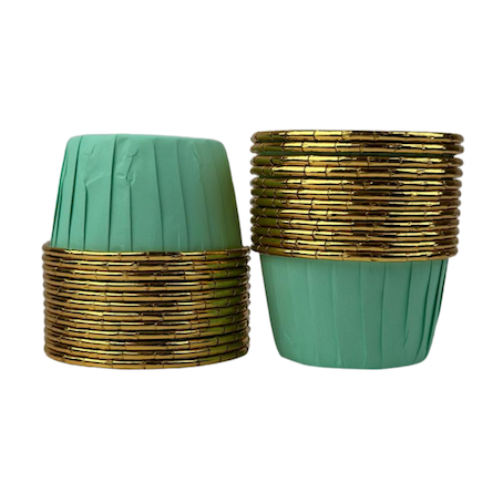 Caissettes à muffins 5 cm bleues x12