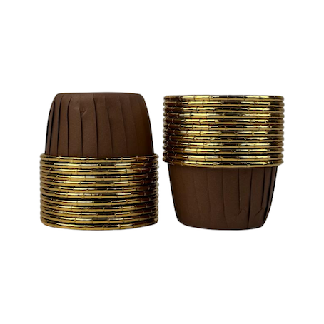 Caissettes à muffins 5cm Marron x12
