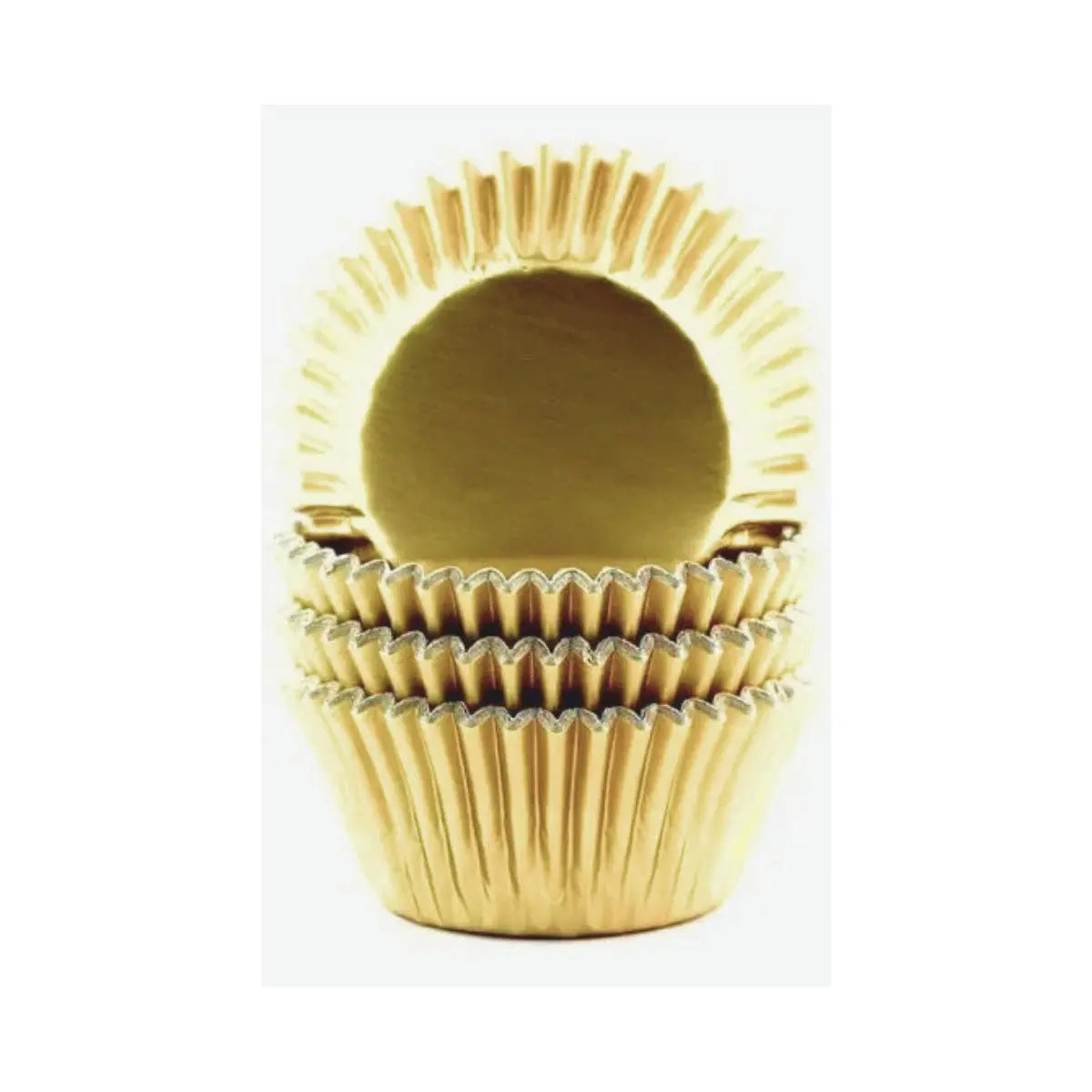 Caissettes dorées plissées 5 cm x50