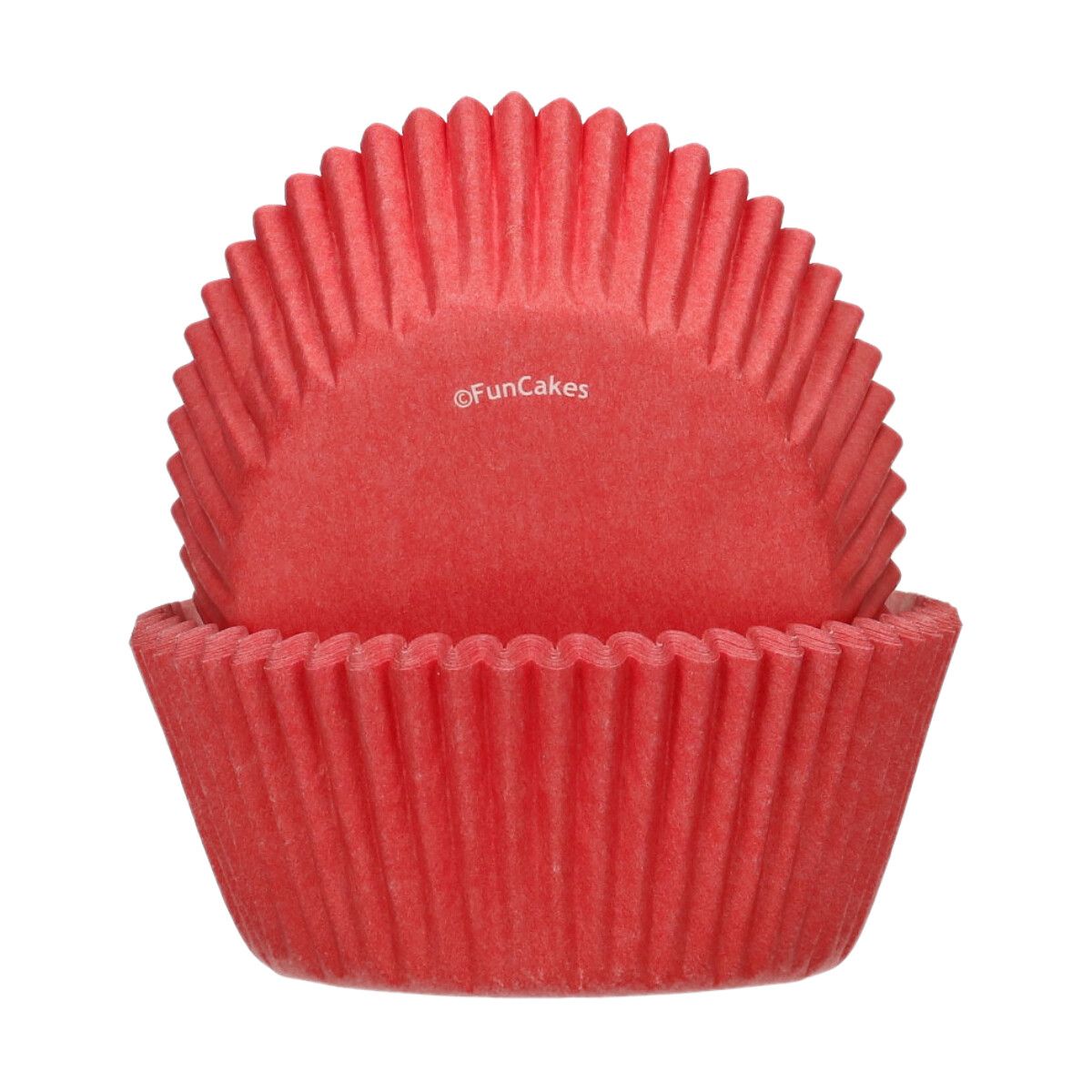 Caissettes à cupcakes rouges x48 FunCakes