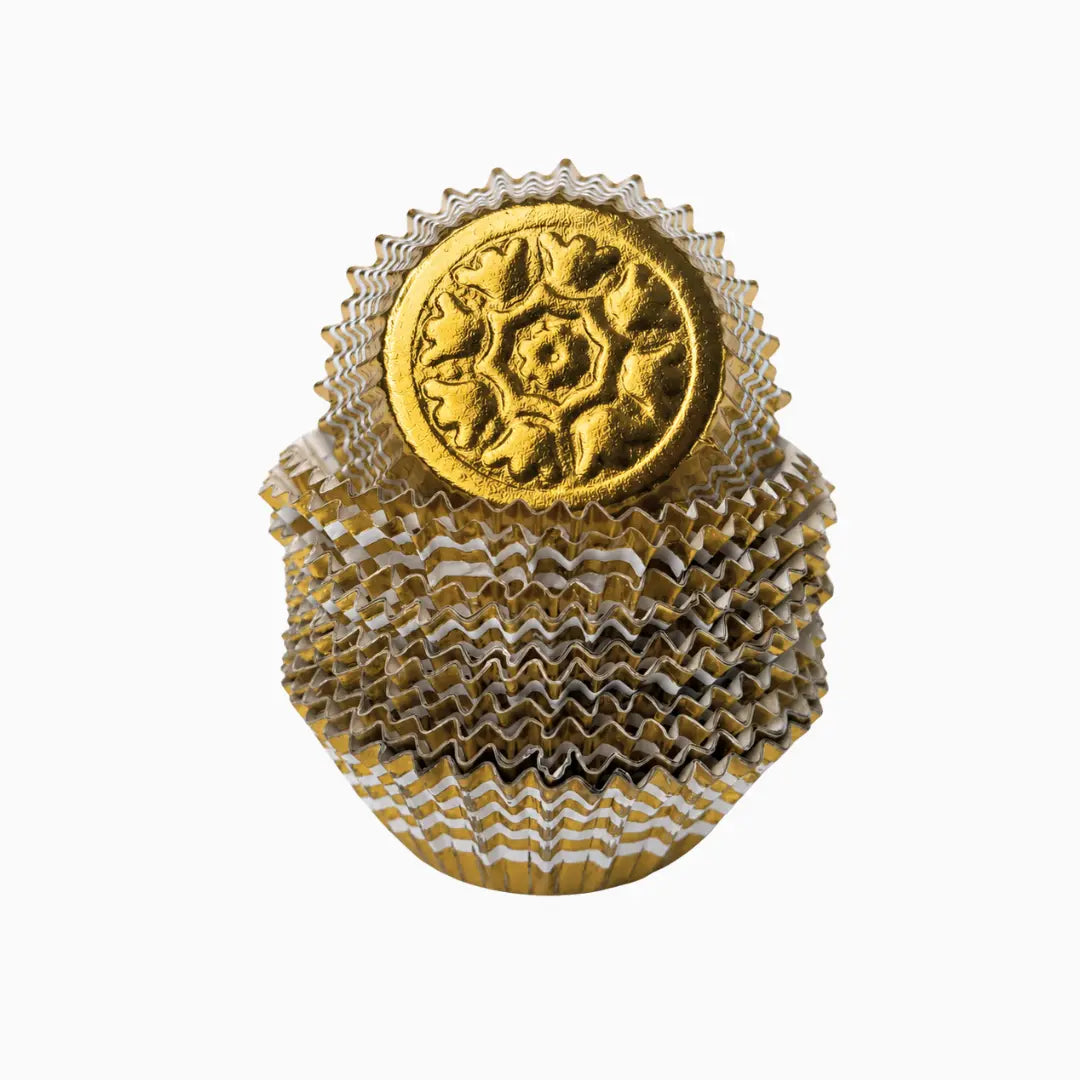 Caissettes Sultana rondes or lot de 40