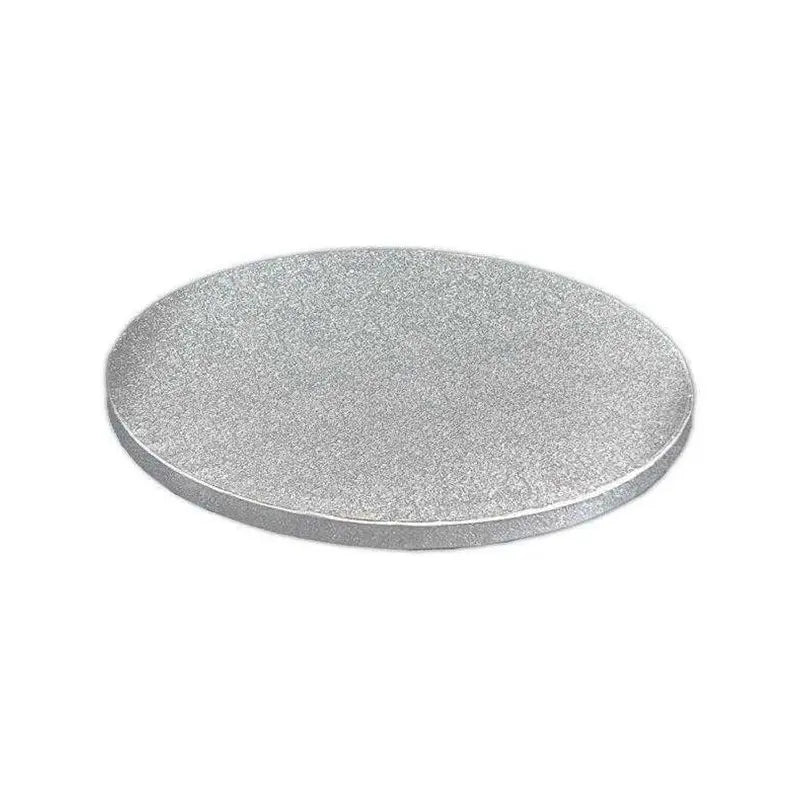 Cake Drum rond argent Shera