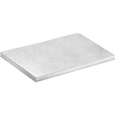 Semelle cake drum rectangle argent 40 x 30 cm