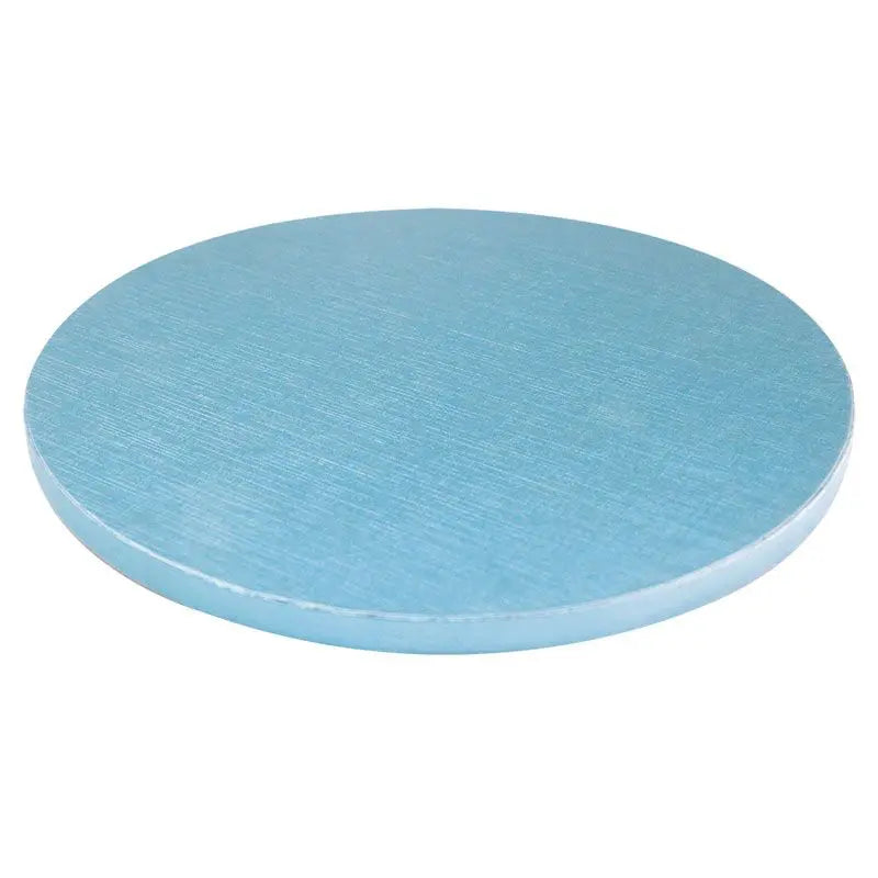 Semelle cake drum ronde bleue Patisdécor