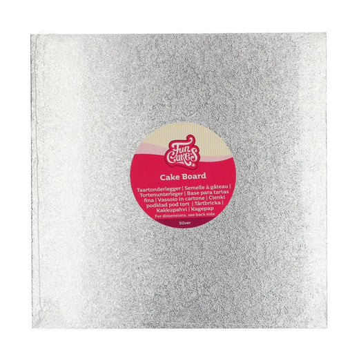 Semelle Cake Board Carré Argent