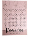 Calendrier Ramadan Mubarak + autocollants