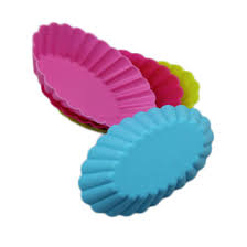 Caissettes à muffin ovales en silicone x6