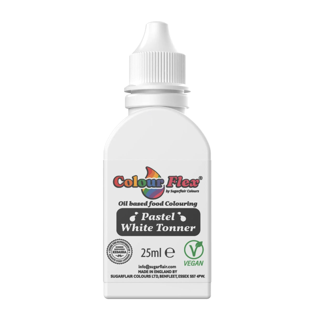 Colorant Colourflex Pastel Toner White 15 ml Sugarflair