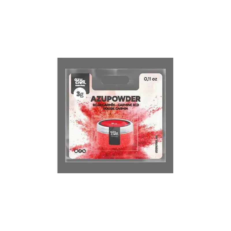 Colorant en poudre rouge carmin concentré Azucren 3 g
