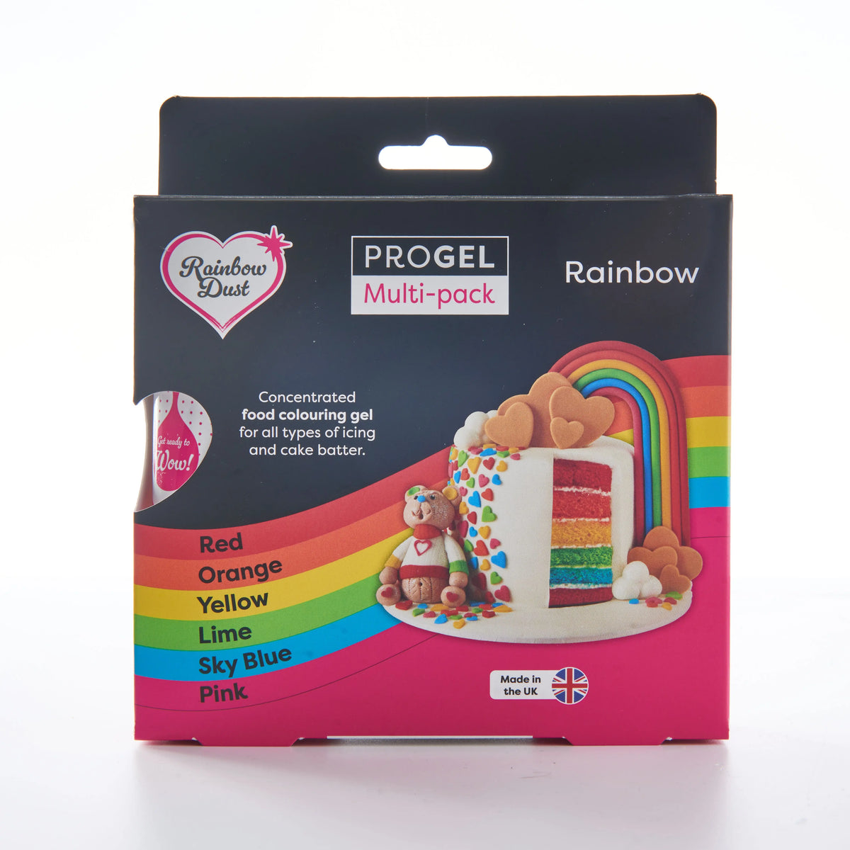 Colorants gel ProGel multipack Rainbow x6 Rainbow Dust
