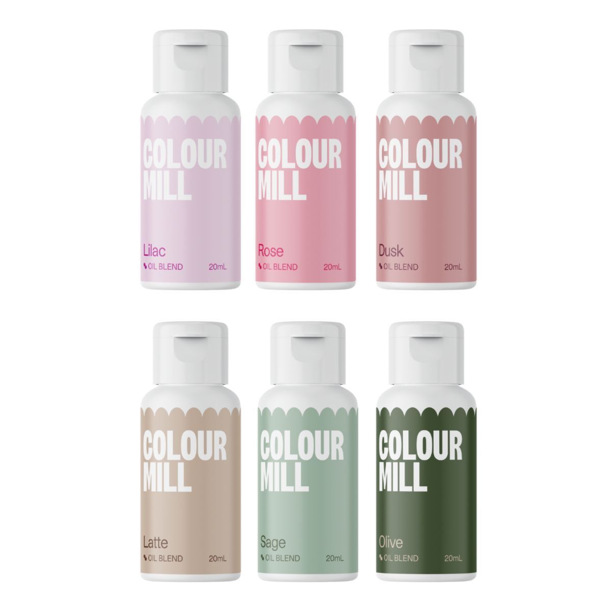 Set de 6 colorants Oil Blend Botanicals Colour Mill