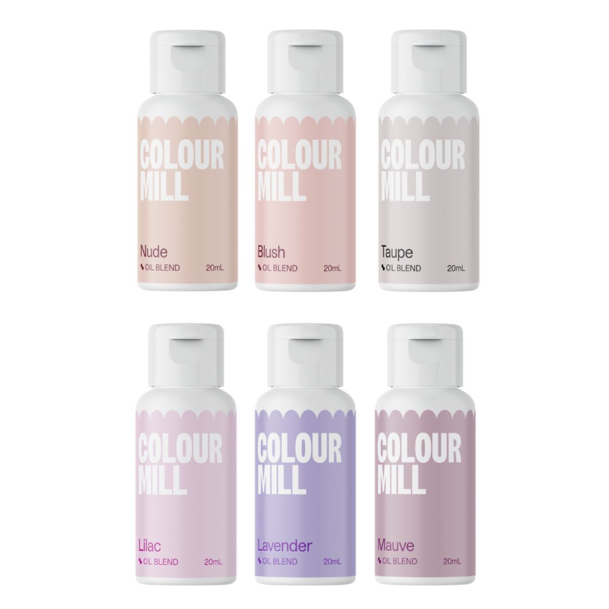 Set de 6 colorants Oil Blend Bridal Colour Mill