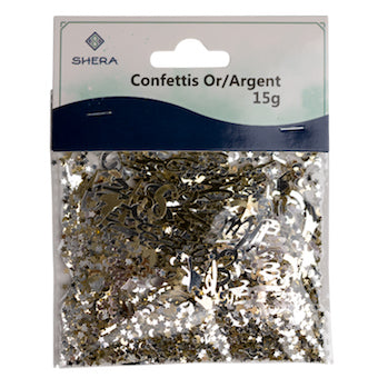 Confettis de table argent/or Eid Mubarak