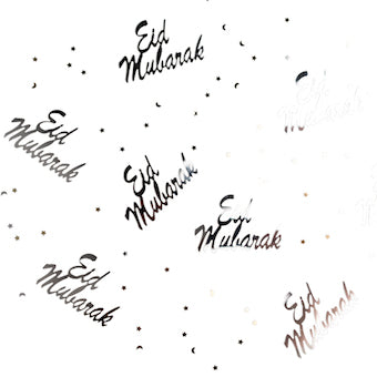 Confettis de table argent/or Eid Mubarak