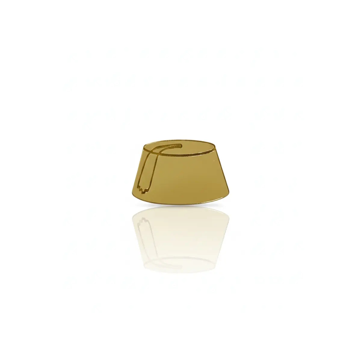 Décors acrylique doré Tarbouche lot de 20
