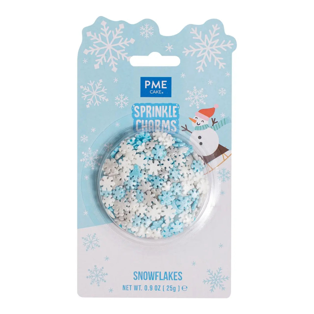 Décors en sucre flocons de neige 25 g PME