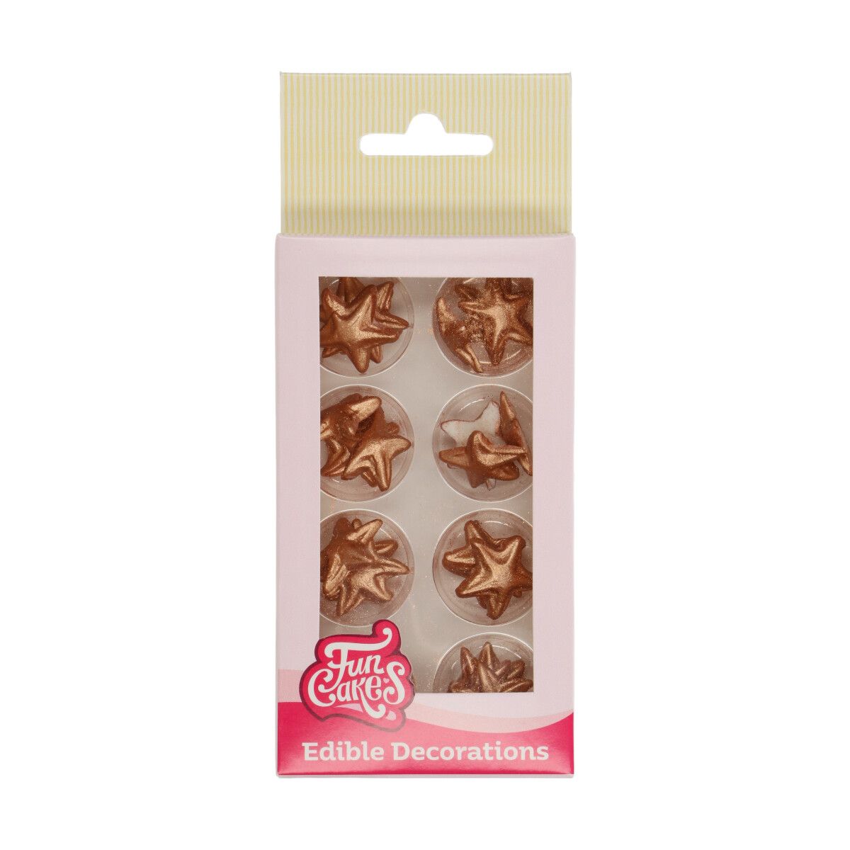 Étoiles en sucre bronze x24 FunCakes