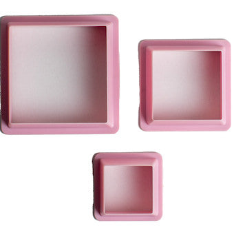 Découpoirs carrés lisses lot de 3