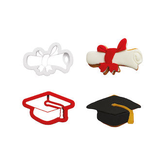 Découpoirs diplôme et chapeau Decora