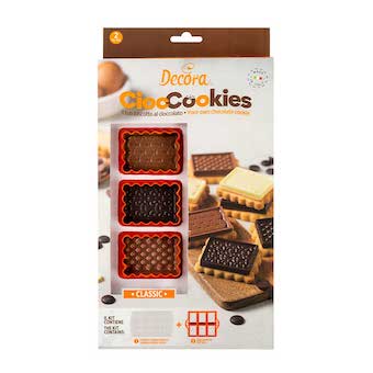 Emporte-pièce et empreinte chocolat pour petit beurre Decora