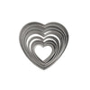 Découpoirs coeur inox x8