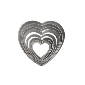 Découpoirs cœur inox x8